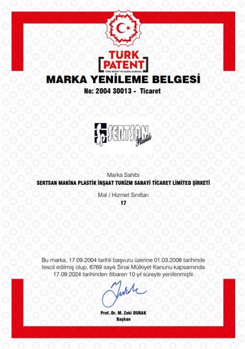 MARKA TESCİL BELGESİ